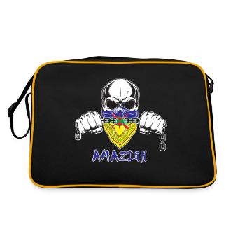 DRAPEAU AMAZIGH BANDANS Z IMAZIGHEN4 - Sac Retro - noir/or - Dos