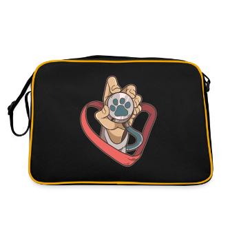 Vétérinaire Étudiant Vétérinaire Vétérinaire Animaux de compagnie - Sac Retro - noir/or - Dos