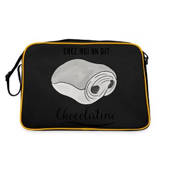 Chez moi on dit chocolatine - Sac Retro - noir/or - Dos