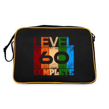 Finally I'm 60 - Retro Bag - black/gold - Back