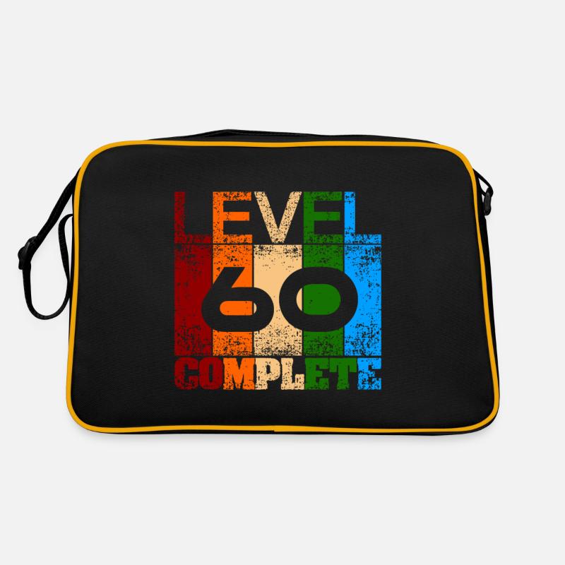 Finally I'm 60 - Retro Bag - black/gold