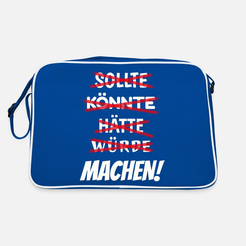 Sollte Könnte Hätten Würde Machen! Retro Tasche