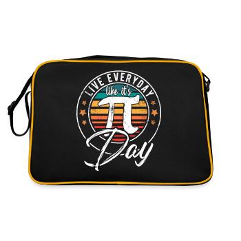 Sweet Pi Day 3.14 - Pi Day - Cadeau Happy Pi Day - Sac Retro - noir/or - Dos