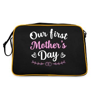 our first mother ́s day. mothers day & mother day g - Retro Bag - black/gold - Back