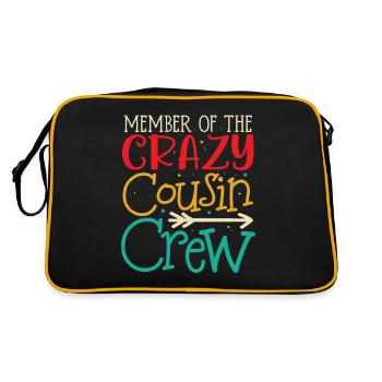Member of the Crazy Cousin Crew - Retro Bag - black/gold - Back