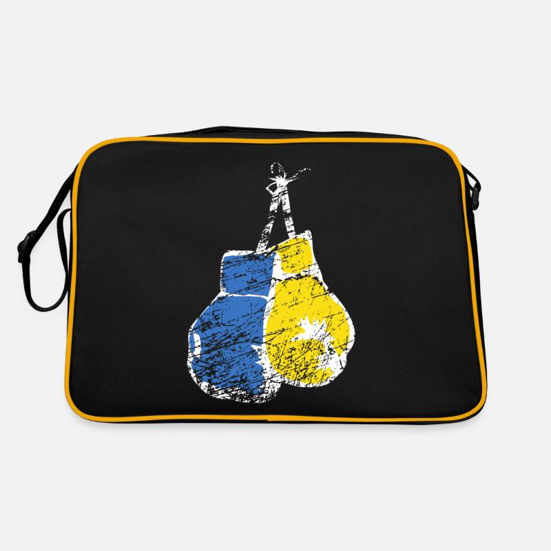 Gants De Boxe Ukraine Drapeau Stand With Ukraine Sac Retro