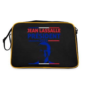 Jean Lassalle Présidentielles 2022 - Jean Lassalle - Sac Retro - noir/or - Dos
