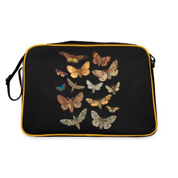 Cottagecore vêtements dark academia moth mode - Sac Retro - noir/or - Dos