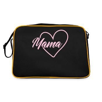 Maman Cœur - Sac Retro - noir/or - Dos