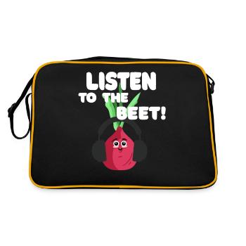 Listen to the Bed! - Retro Bag - black/gold - Back