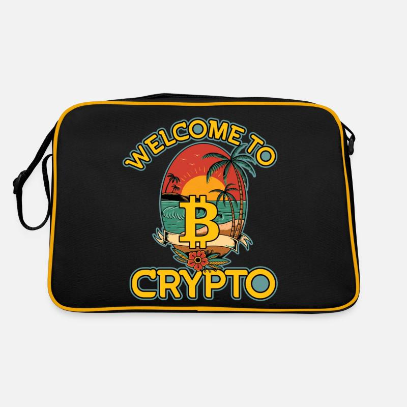 Willkommen bei Krypto, Bitcoin Sommer Retro Tasche