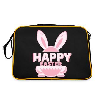 Happy Easter - Retro Bag - black/gold - Back