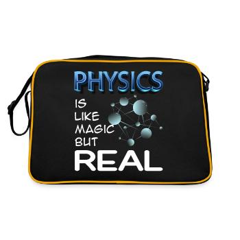 Physic is like magic but real - Retro Tasche - Schwarz/Gold - Hinten