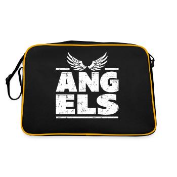 Des anges avec des ailes pour tous les anges - Sac Retro - noir/or - Dos