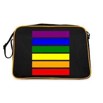 Couleurs United Pride - Sac Retro - noir/or - Dos