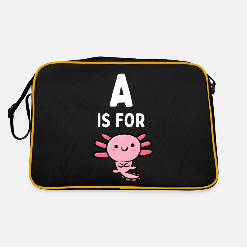 A est pour Axolotl - Drôle d’Axolotl Sac Retro