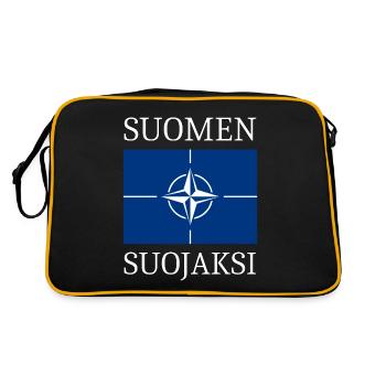 NATO to protect Finland - Retro Bag - black/gold - Back