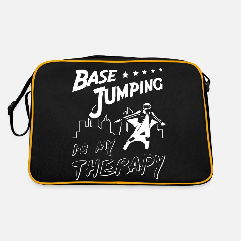 Base Jumping is My Therapy Retro Tasche