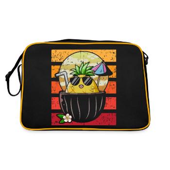 Pineapple - Retro Bag - black/gold - Back