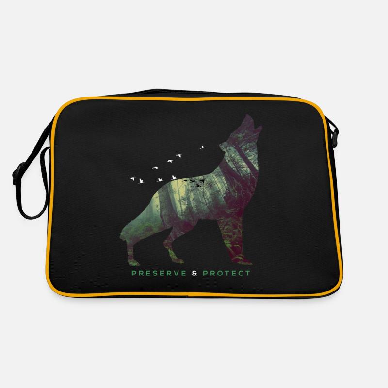 Préserver et protéger la protection du climat Wolf Sac Retro