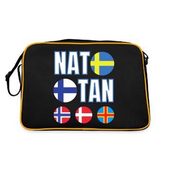 NATO I take Finland Sweden plus Norway Denmark Iceland - Retro Bag - black/gold - Back