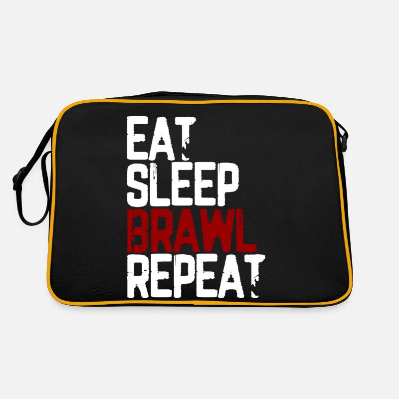Eat Sleep Brawl Repeat Gamer Retro Bag