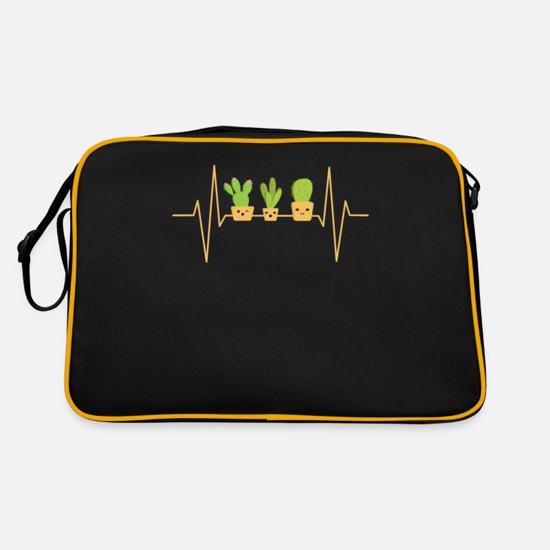 Battement de cœur de cactus Sac Retro