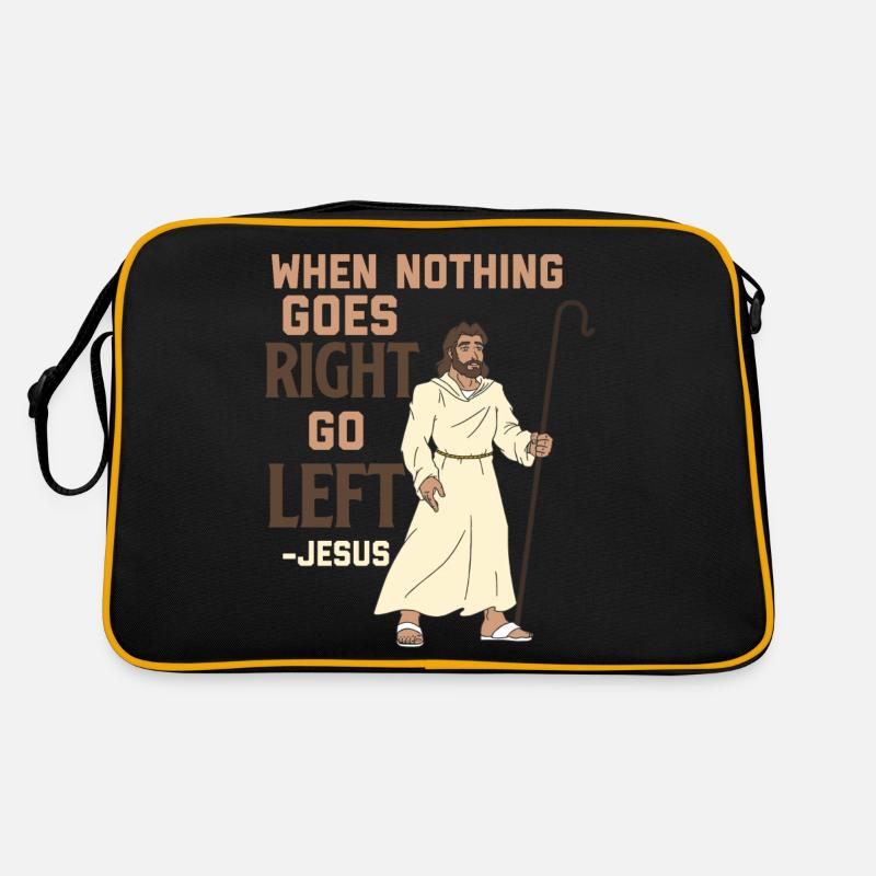 When Nothing Goes Right Go Left Retro Bag