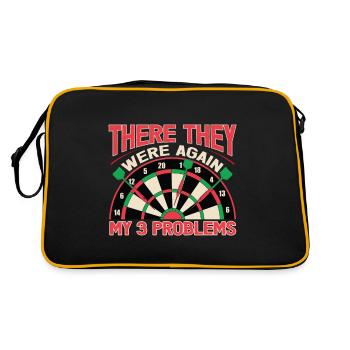 Fléchettes Fléchettes Joueurs de fléchettes Fléchettes Fléchettes Fléchettes Fléchettes Fléchettes Dar - Sac Retro - noir/or - Dos