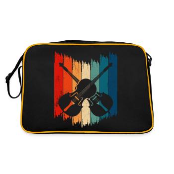 Contrebasse vintage Rétro Contrebasse - Sac Retro - noir/or - Dos