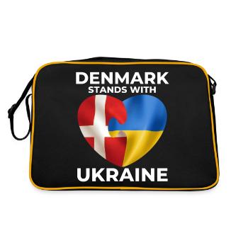 Le Danemark soutient l’Ukraine - Sac Retro - noir/or - Dos
