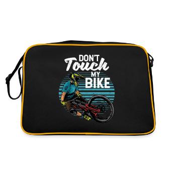 Ne touchez pas mon vélo en descente Enduro - Sac Retro - noir/or - Dos