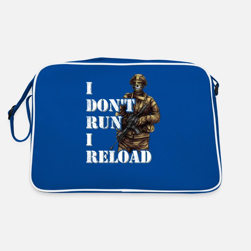 I Don't Run I Reload Army Soldier Special Forces Retro Tasche