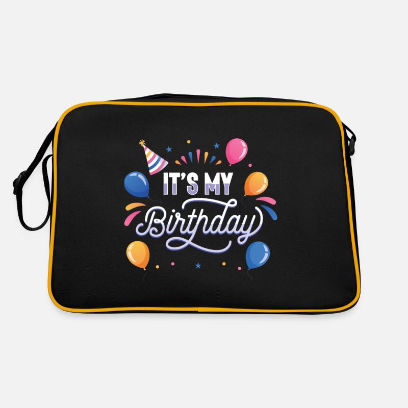 Ich habe Geburtstag Retro Tasche