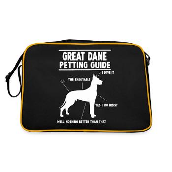 Guide des grands danois Witzges Grands Danois - Sac Retro - noir/or - Dos