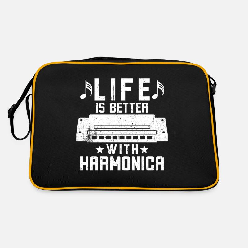 La vie est meilleure avec l’harmonica Sac Retro