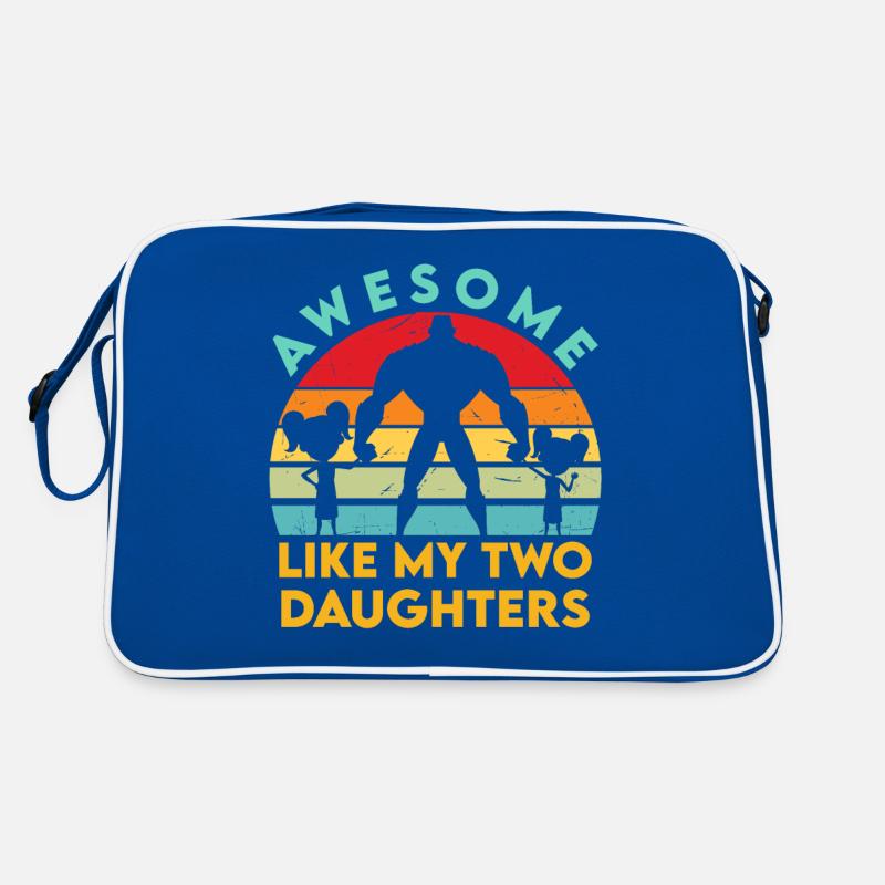 Awesome Like My Daughters Funny Fathers Day Geschenk Retro Tasche