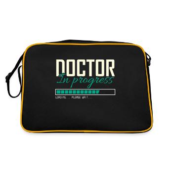 Doctor In Progress - Retro Bag - black/gold - Back