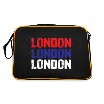Londres - Sac Retro - noir/or - Dos