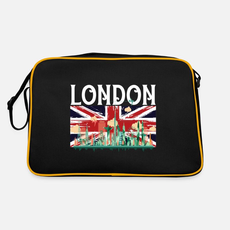 London - Retro Bag - black/gold