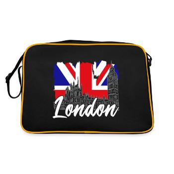 Londres - Sac Retro - noir/or - Dos