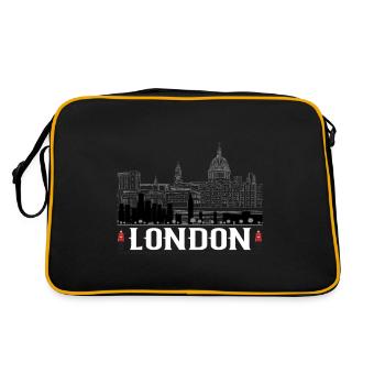 Londres - Sac Retro - noir/or - Dos