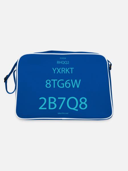 Destiny - Retro Bag - blue/white - Back