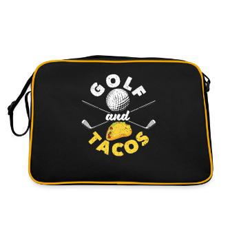 Drôle de plat mexicain préféré Sport Golf - Sac Retro - noir/or - Dos