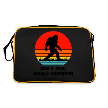 World Big Foot Hide and Seek - Retro Bag - black/gold - Back