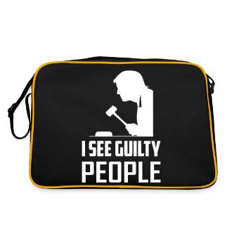 I See Guilty People Attorney - Retro Bag - black/gold - Back