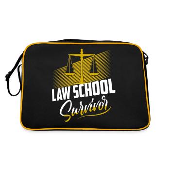 Avocat survivant de la faculté de droit Avocat - Sac Retro - noir/or - Dos