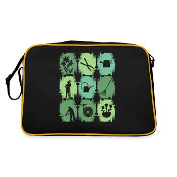 Outil de jardin jardinier - Sac Retro - noir/or - Dos
