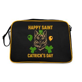 happy saint catrick ́s day - Retro Bag - black/gold - Back