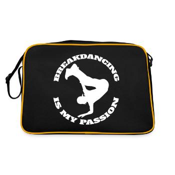Breakdance Dance Sport Dancer Gift Dancing - Retro Bag - black/gold - Back